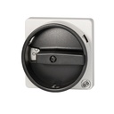 Black Rotary Handle Disconnect Switch, 2 Position, Locking