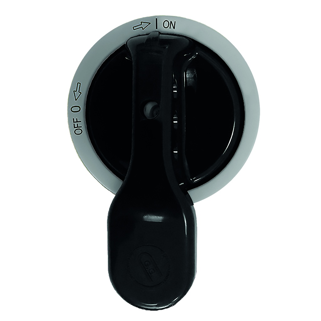 Black Extended Disconnect Switch Handle, 2 Position, SQN Series, Door Locking