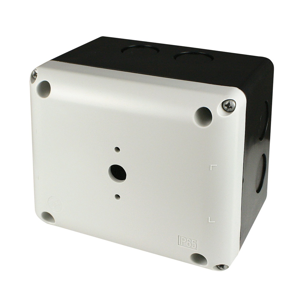 Rotary Disconnect Enclosure For Rear Panel Mount 30, 40 Amp Disconnect Switch, IP65 Rated, Gray Cover