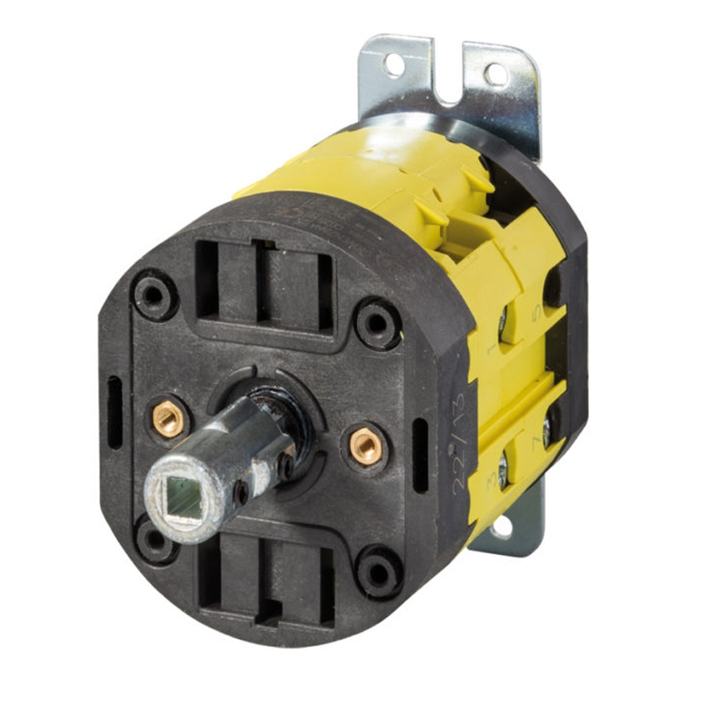 ASI C0320003B Rotary Cam Switch | 3-Pole, 32Amp, 600V AC | 2-Position ON/OFF Load Break Switch | Base Panel Mount | UL508 Listed
