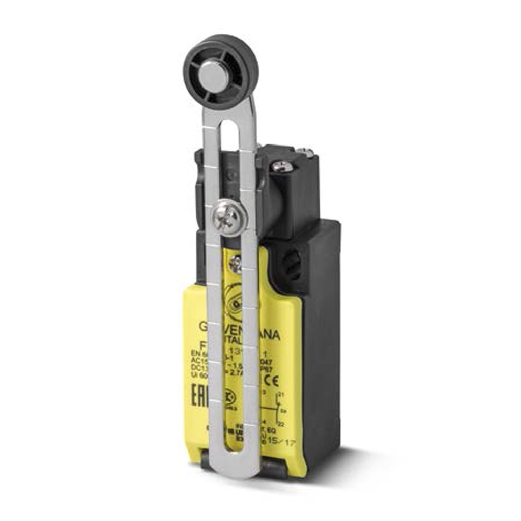 Elevator Limit Switch, Long Lever Roller Limit Switch, 1/2 NPT Connection, Snap Action