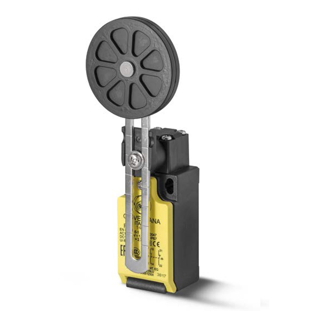 Roller Lever Limit Switch, Snap Break, 1 NC 1 NO , M16
