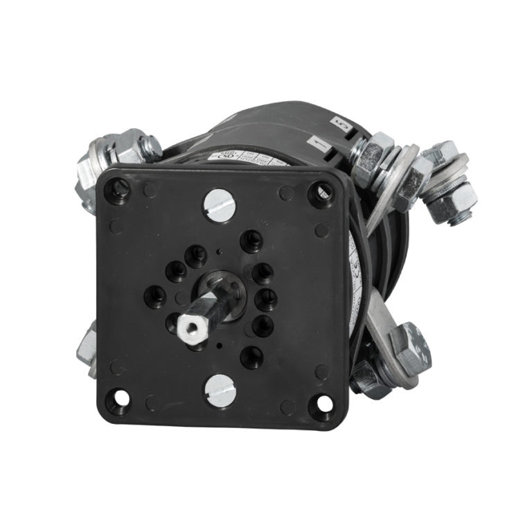 200 Amp 4 Pole Changeover Switch, 200 Amp Four Pole Rotary Changeover Switch, Rear Panel Mount, UL508 Listed