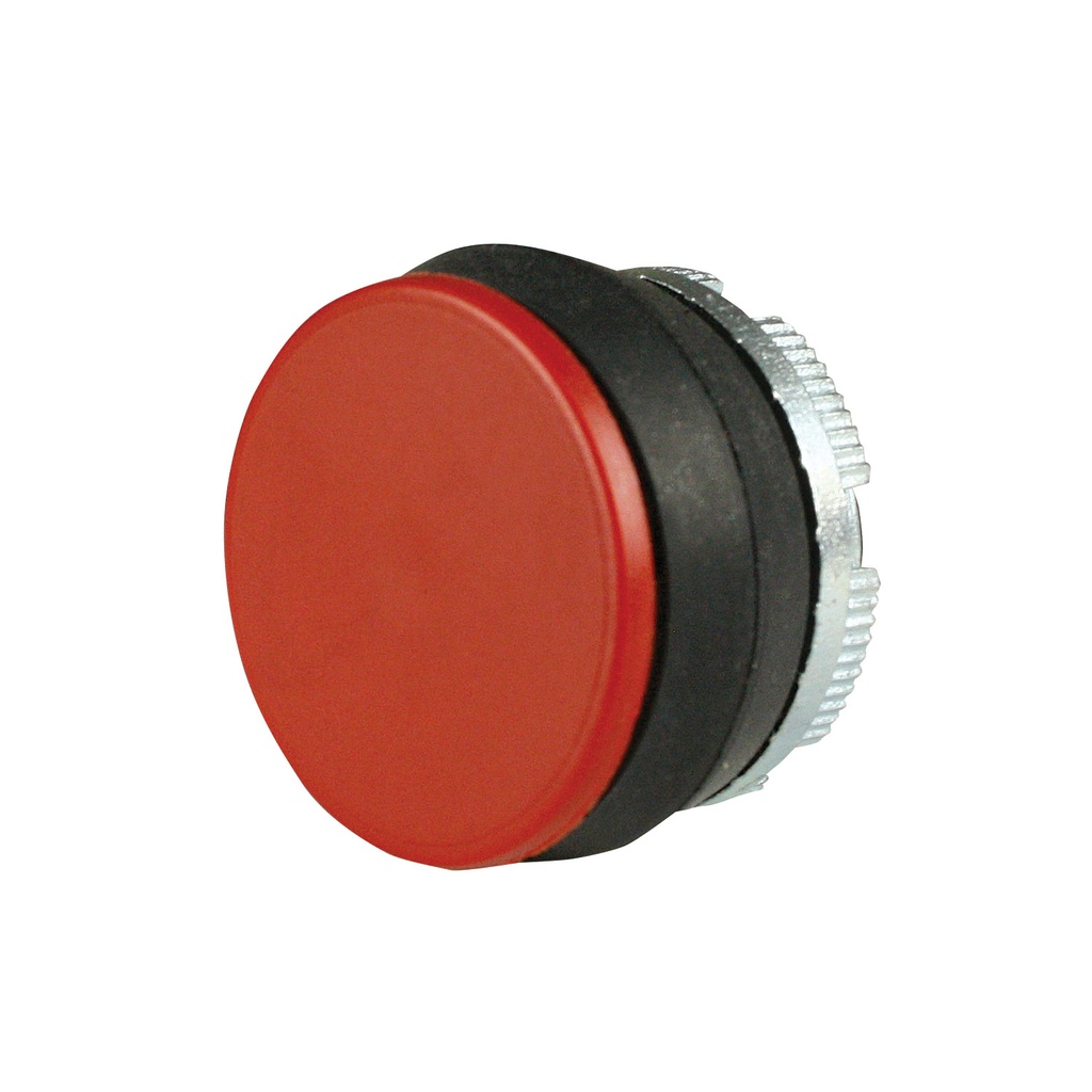 Pendant Station Replacement Momentary Push Button, Red, 22mm, Gray Bezel