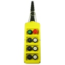 8 Button Crane Pendant, Double Row 8 Button Pendant Station With 6 Bidirectional, 1 Alarm, 1 Emergency Stop Buttons