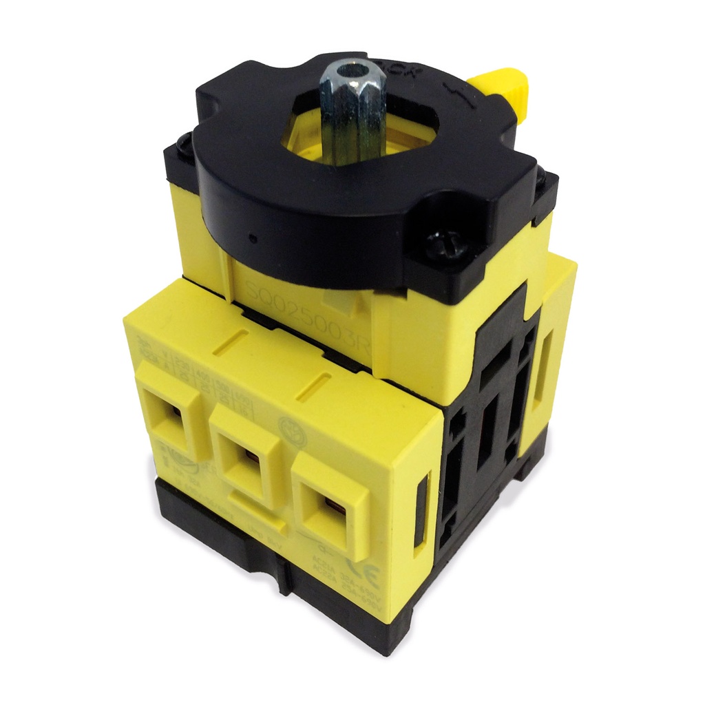 Rotary Disconnect Switch, 30 Amp, 3 Pole, Non Fused, 22mm Hole Door Quick Mount, UL 508 Listed, Motor Disconnect Switch