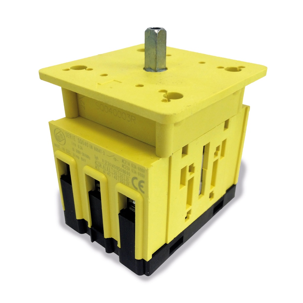 Rotary Disconnect Switch, Motor Disconnect Switch, Door Mounted, 60 Amp, 3 Pole, UL 508 Listed, 