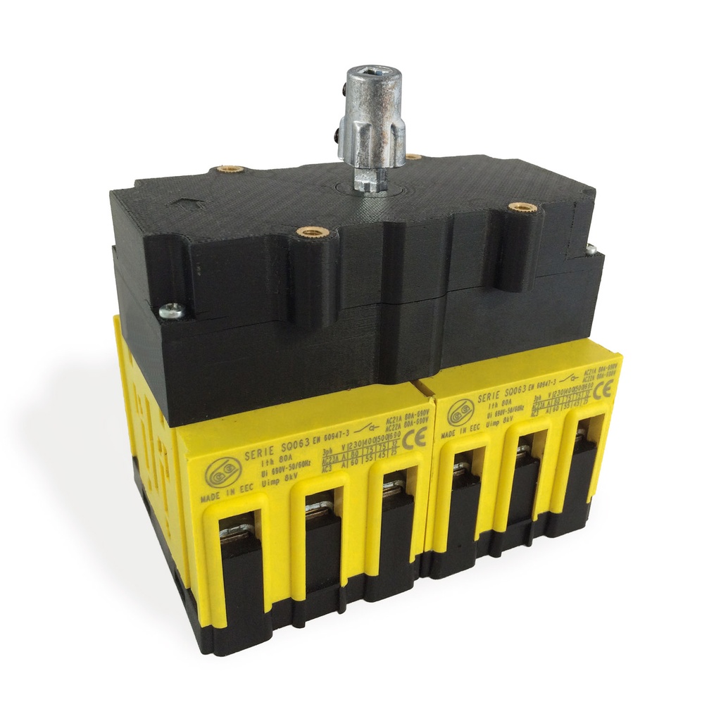 Rotary Disconnect Switch, Suitable as Motor Disconnect Switch, Panel Mount, 80 Amp, Changeover 3 Pole, UL508 Listed