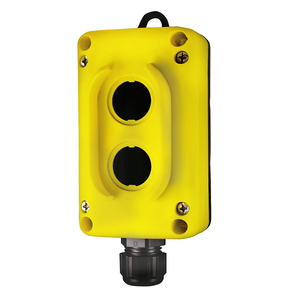 ASI TLP2K 2-Hole Control Station | NEMA 4 Enclosure | Cable Gland Included | Industrial Push Button Station