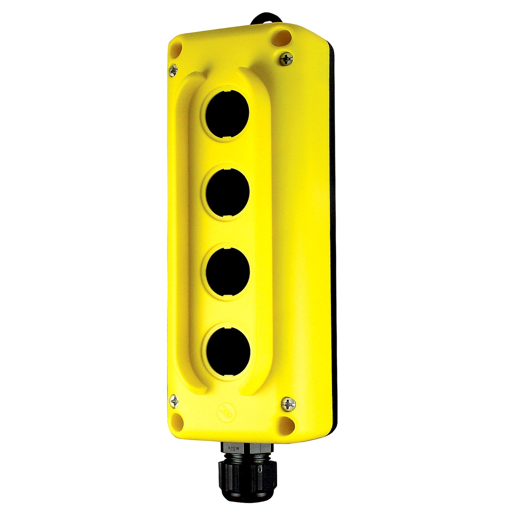 ASI TLP4K 4-Hole Control Station | NEMA 4 Enclosure | Cable Gland Included | Industrial Push Button Station