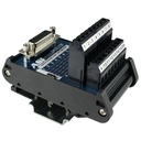 ASI IMDS15F DIN Rail Mount 15-Pin Female D-Sub Breakout Board | Screw Clamp Terminal Block Interface | Secure Cable Connection | Industrial Automation