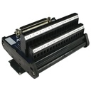 IMDS37F | 37-Pin Female D-Sub to Screw Terminal Block Interface Module | 2.5A, 120V AC | 26-12AWG | DIN Rail Mount | RS232 Breakout Board | Industrial Interface Module | ASI 11007