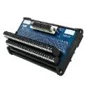 IMDS50F | 50-Pin Female D-Sub to Screw Terminal Block Interface Module | 2.5A, 120V AC | 26-12AWG | DIN Rail Mount | RS232 Breakout Board | Industrial Interface Module | ASI 11009