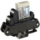 IMRL024P2 | 24V DC Relay Interface Module | DPDT Pluggable Relay | Red LED Indicator | DIN Rail Mount | 6-Pin | 24-12 AWG | 5A, 250V AC / 30V DC | ASI14008 