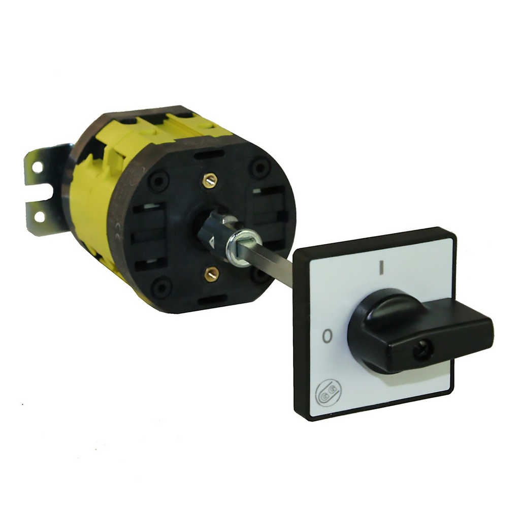 ASI A-101710G Panel Mount Disconnect Switch Replacement Kit | 3 Pole, 32A, 600V AC | Black Handle, 185mm Shaft | UL508 Listed | Replaces ABB 6A615