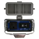 Industrial Service Power Outlet | 120VAC Receptacle | 5A Circuit Breaker On/Off Switch | NEMA 4X/IP65