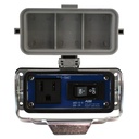 Industrial Service Power Outlet | 120VAC Receptacle | 10A Circuit Breaker On/Off Switch | NEMA 4X/IP65
