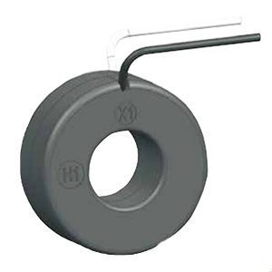 Current Transformer, 150:05 Ratio, 2.5 inch Aperture, 24 inch Leads, Through-hole Mount