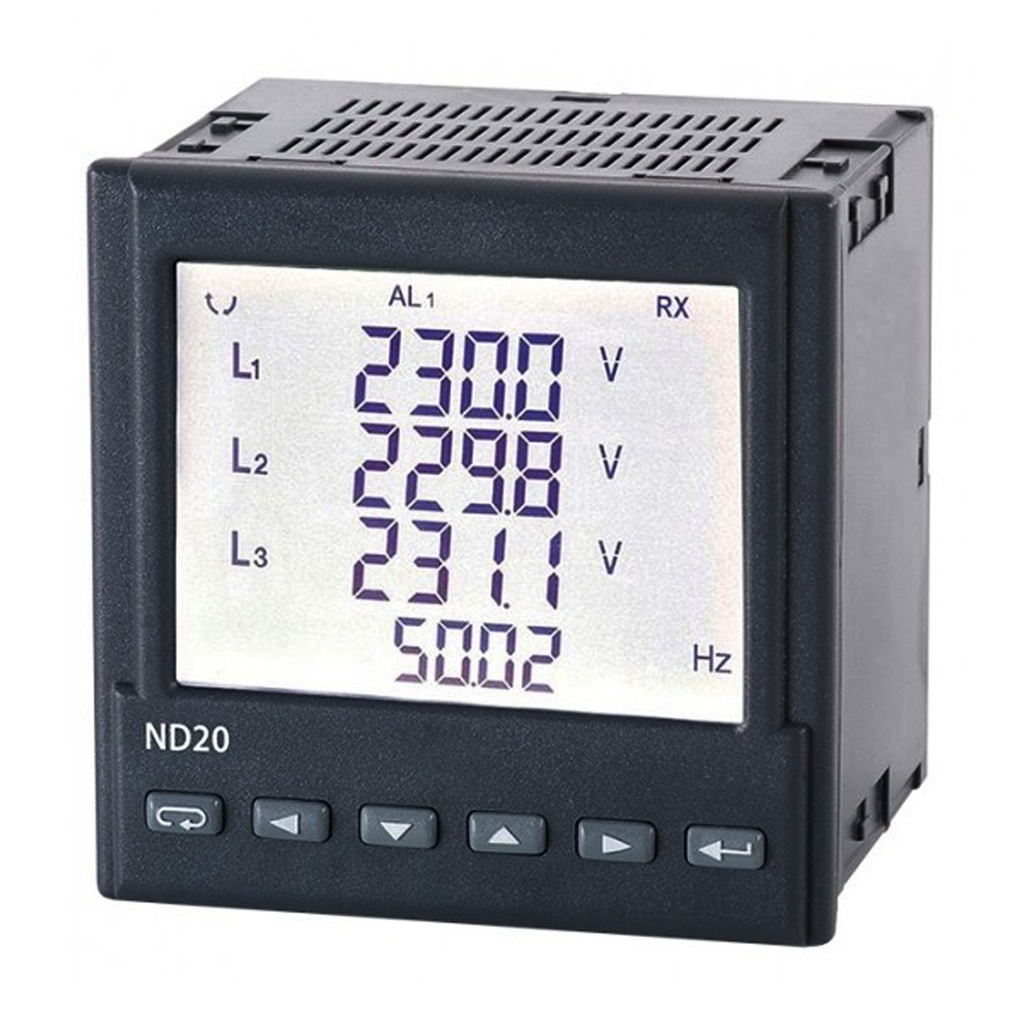 Current (Ammeter), Voltage (Voltmeter) LCD - Black Characters, Backlight Display Panel Mount