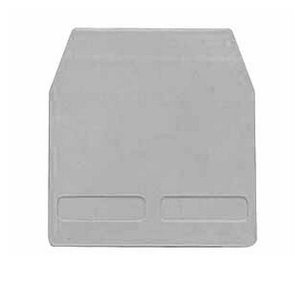 End Cover for Screw Clamp Terminal Bocks, CBC02GR, CBC04GR, CBC06GR, CBC10GR, Gray