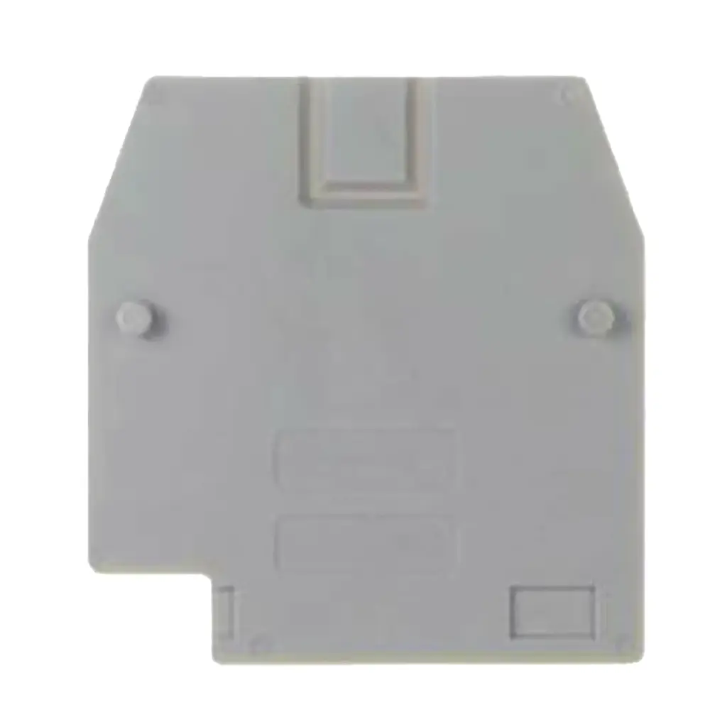 End Cover for Screw Clamp Terminal Block, CBC16GR, Gray, 1.5 mm Wide