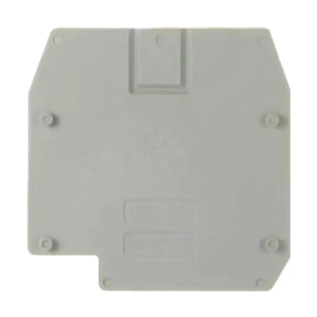 End Cover for Screw Clamp Terminal Block, CBC35GR, Gray, 1.5 mm Wide