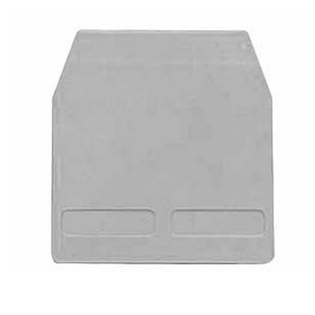 DIN Rail Mounted Terminal Block End Cover, CBS.4, Gray