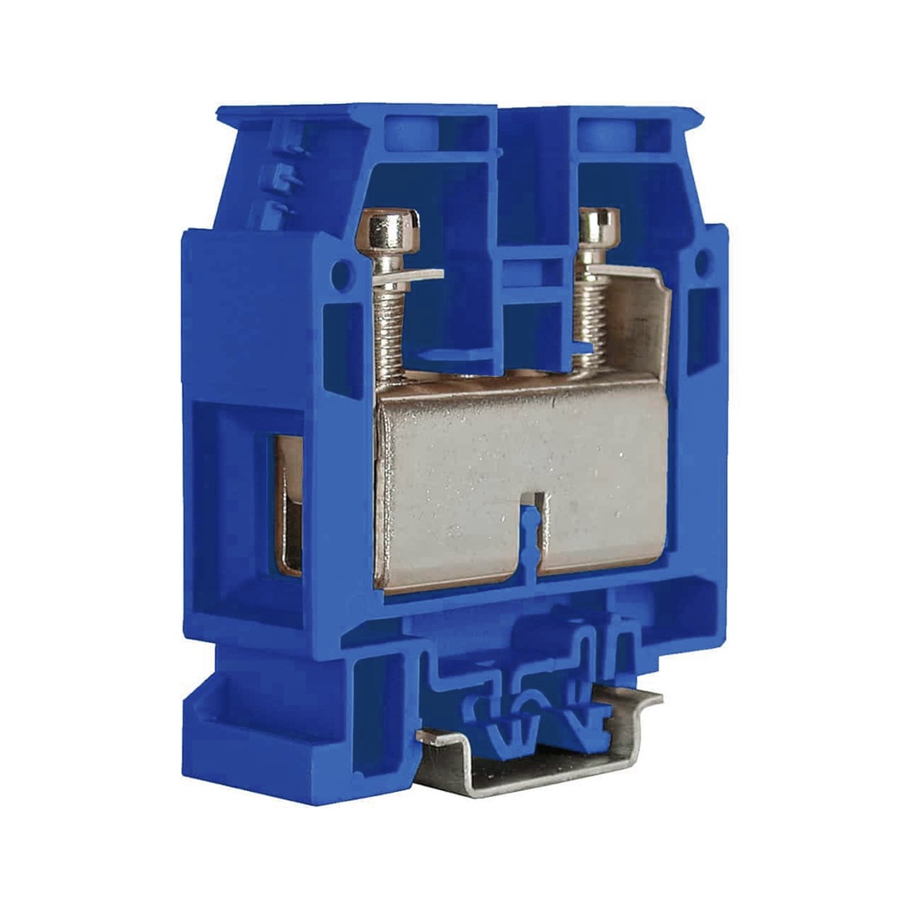 Exe Blue DIN Rail Screw Terminal Block, Screw Terminal Block With 220 Amp, 12 AWG - 4/0, 600V, UL Rating, 20.5mm Width 