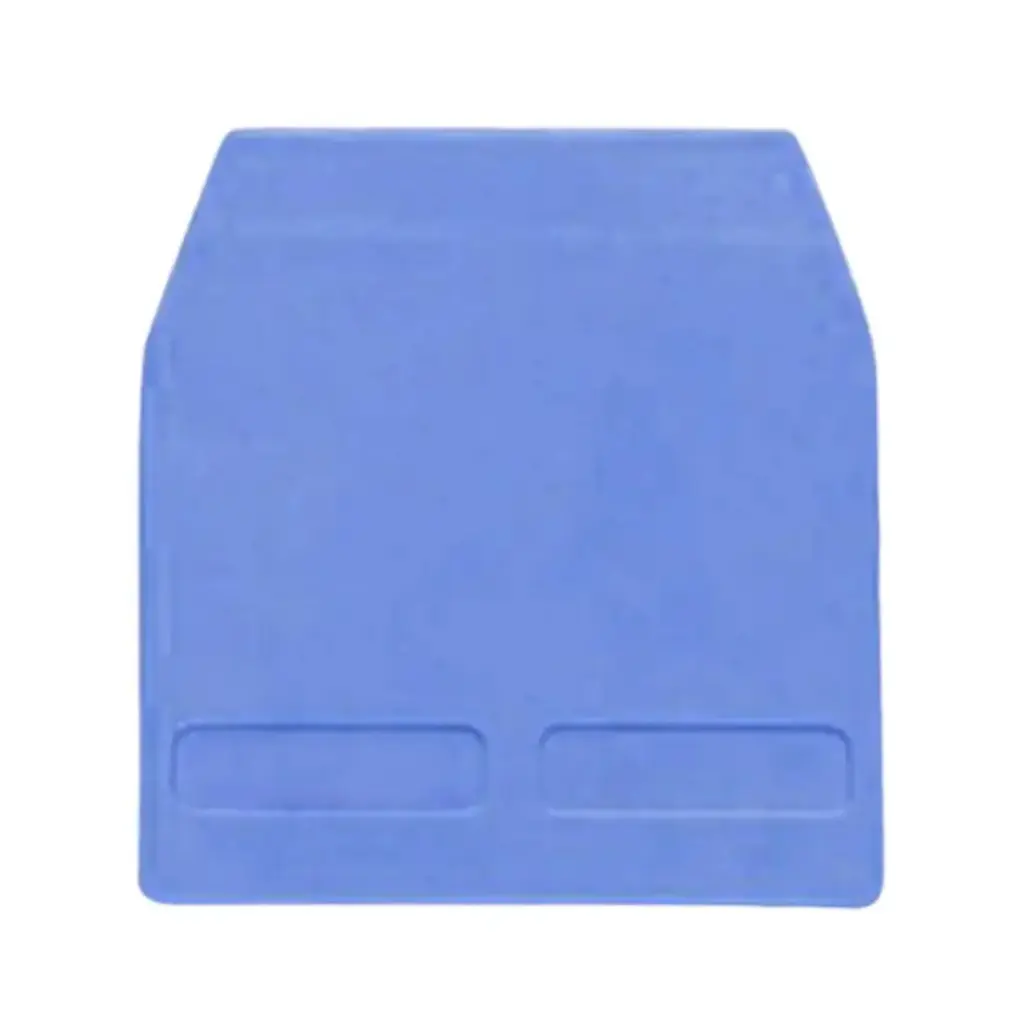 DIN Rail Mounted Terminal Block End Cover, (Ex)i Blue, 