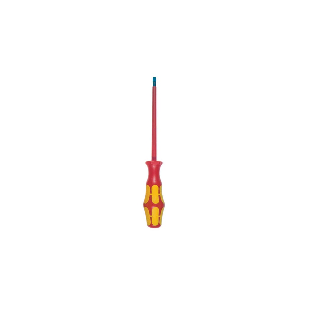 Screwdriver with Red/Yellow Handle, Insulated shaft, 8.66 Long