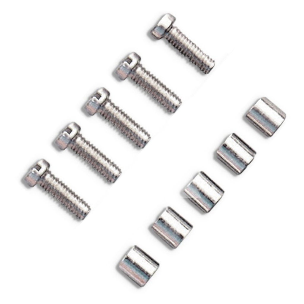 Shunting Screws and Sleeves for use with PMP04 Multiple Connection Cross Bar