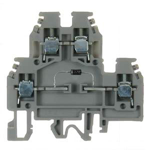 Screw Clamp 2-Level Terminal Block with polarity reversal protection