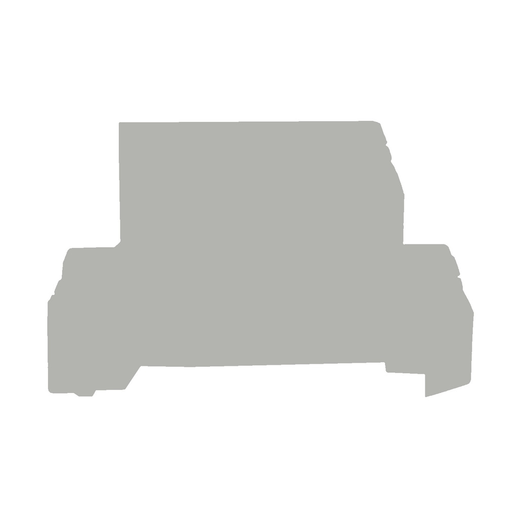 End Cover for DA200GR Terminal Blocks, Gray