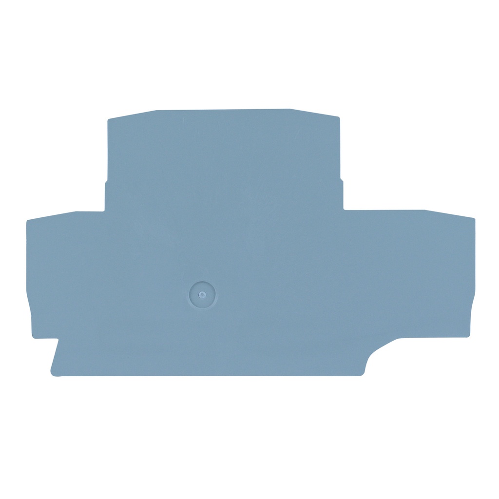 ASI  Terminal Block End Cover for EFD400BL and EFD410BL Double Level Push-In Terminal Blocks, Blue, 1.5mm