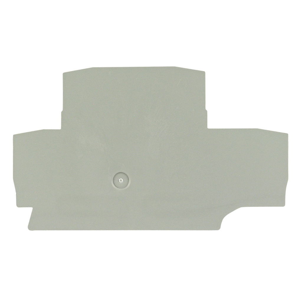 ASI  Terminal Block End Cover for EFD400GR, EFD410GR, EFD420GR and EFDE400 Push-In Terminal Blocks, Gray, 1.5mm