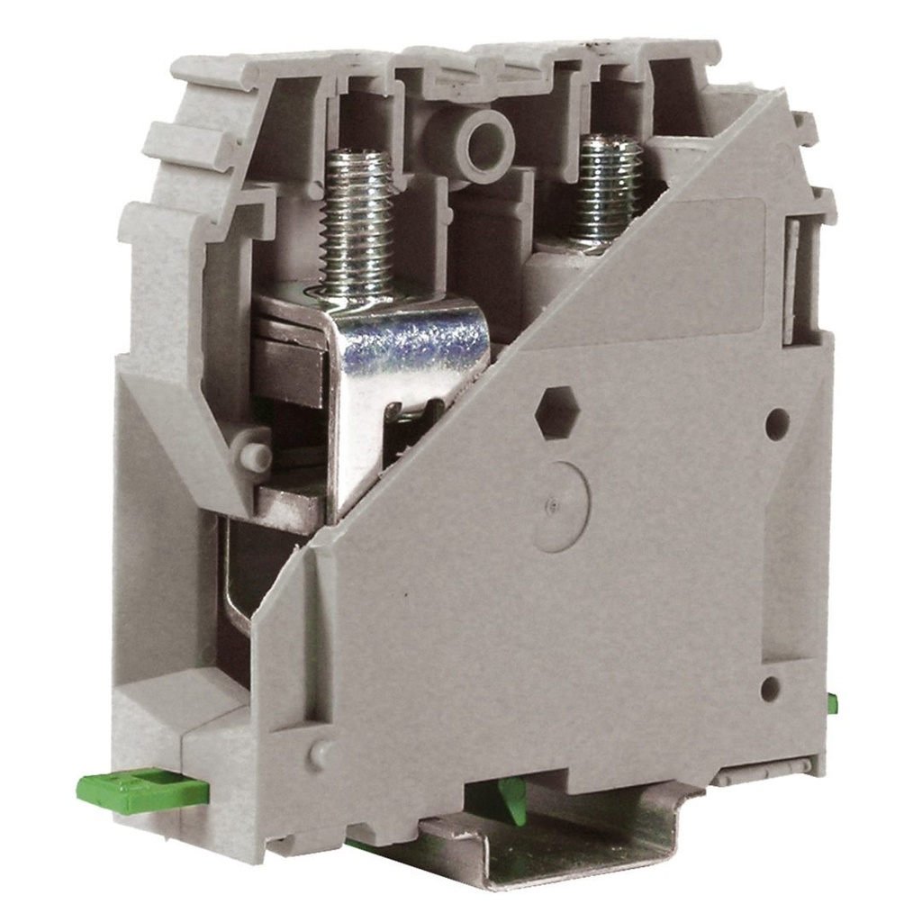 High Current Terminal Block, DIN Rail Mount Power Terminal Block, 232 Amps, 600 Volts, 2 AWG - 250MCM UL Rated, 