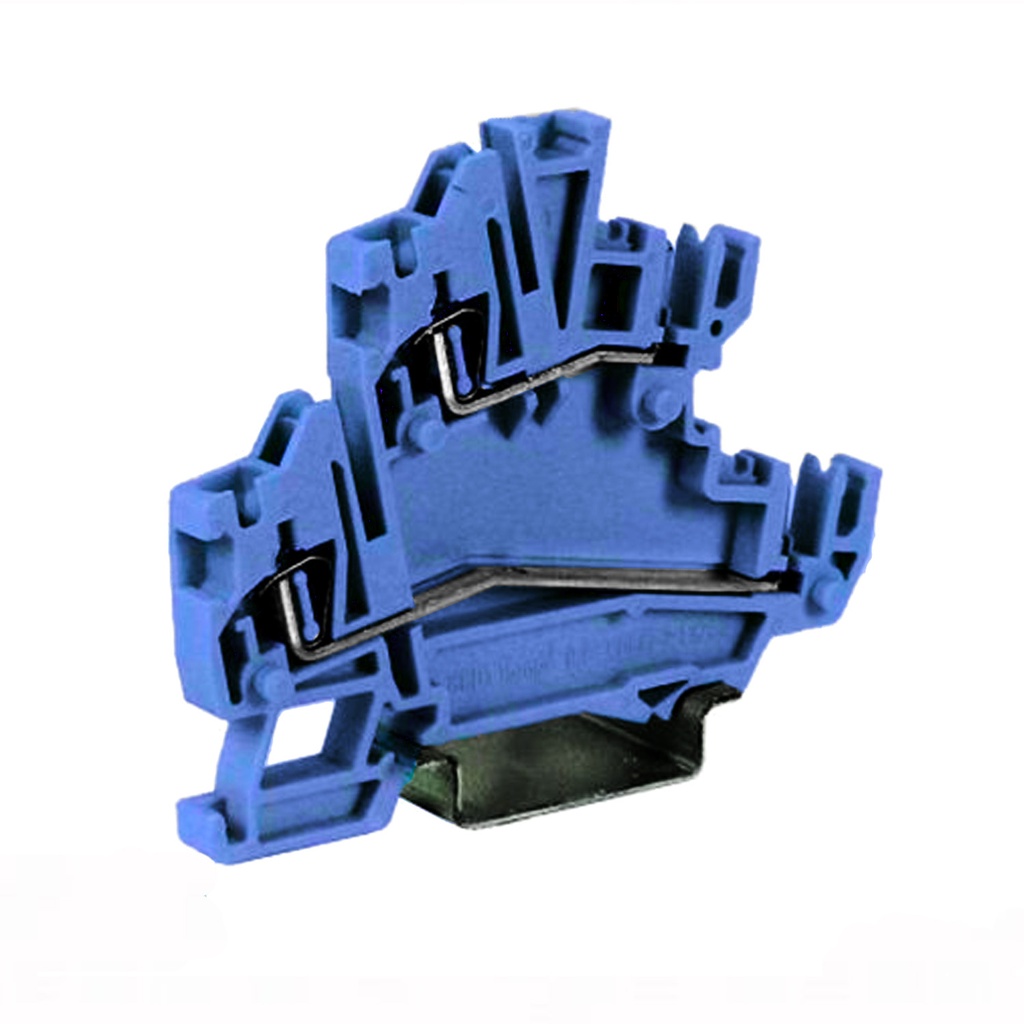 Spring Clamp 2 level terminal block for 5.08mm spacing plugs, (Ex)i