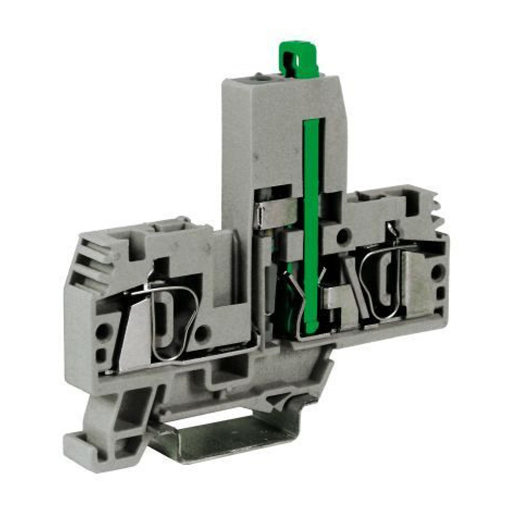 Spring Clamp 5x20mm Fuse Terminal Block, 24V LED blown fuse indication