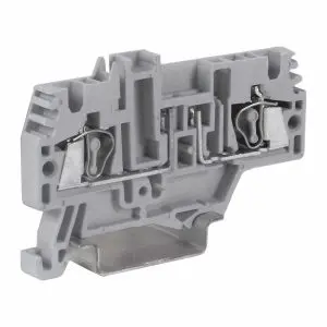 Fuse Terminal Block With Spring Terminal Connections, Accepts Blade Fuse DIN 72581, DIN Rail Mount, Blade Style Fuse Terminal Block, 