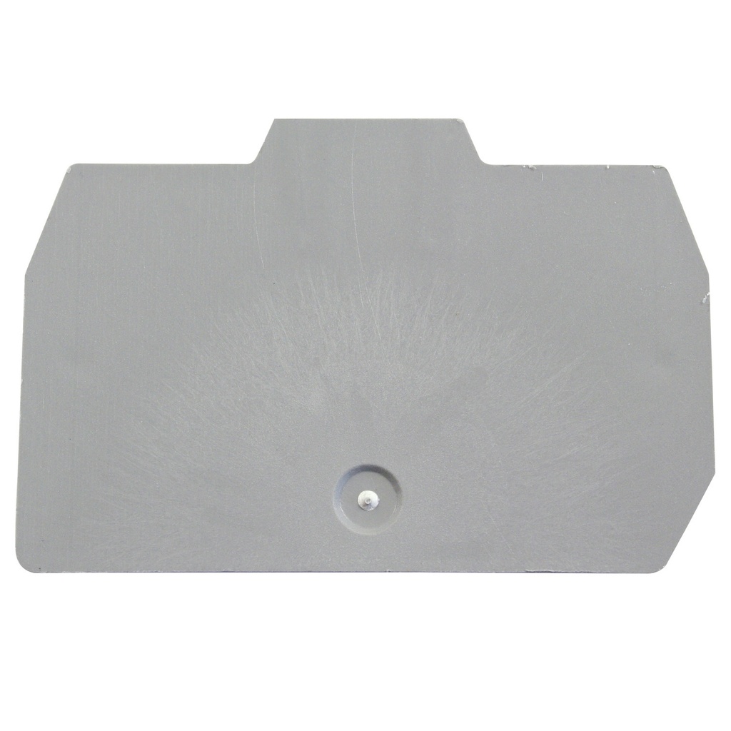 DIN Rail Mounted Terminal Block End Cover, HMM.2, Gray