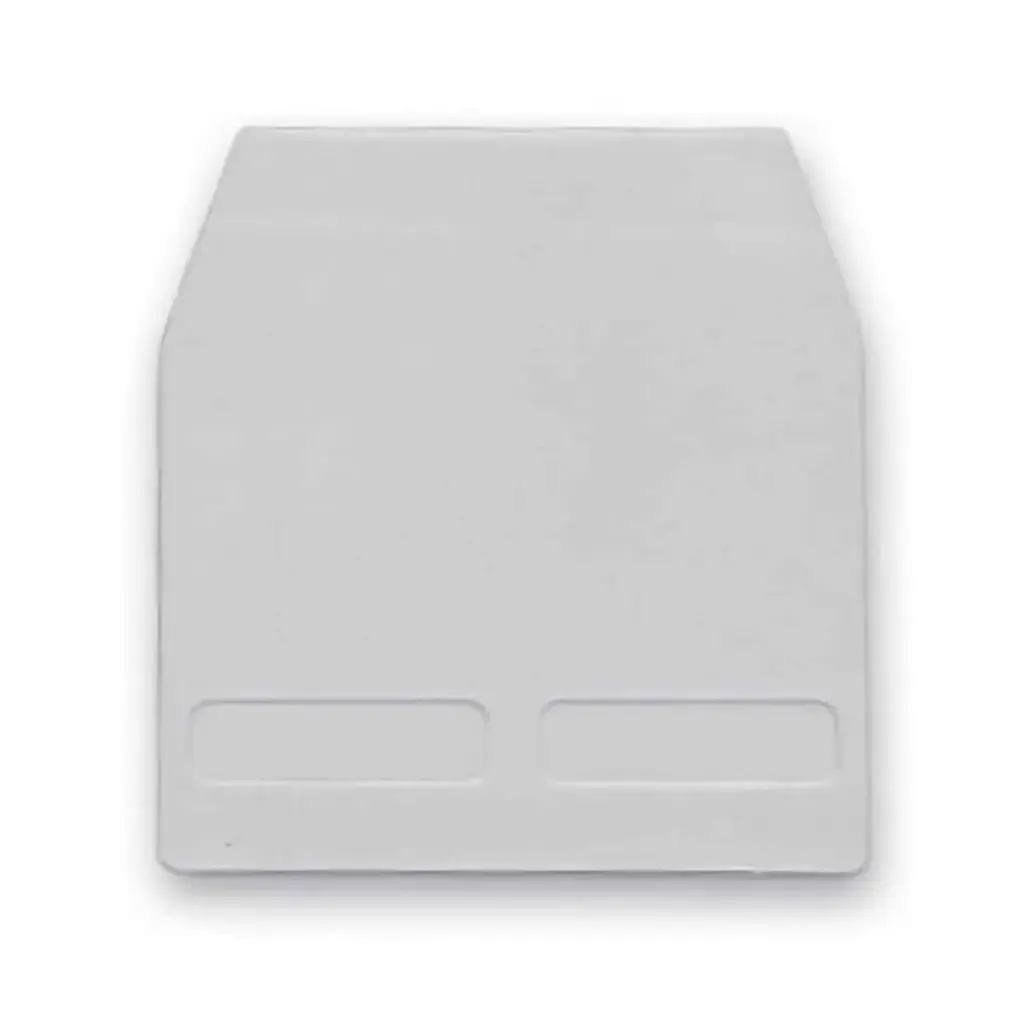 DIN Rail Mounted HMM.2/1+2 Terminal Block End Cover, Gray