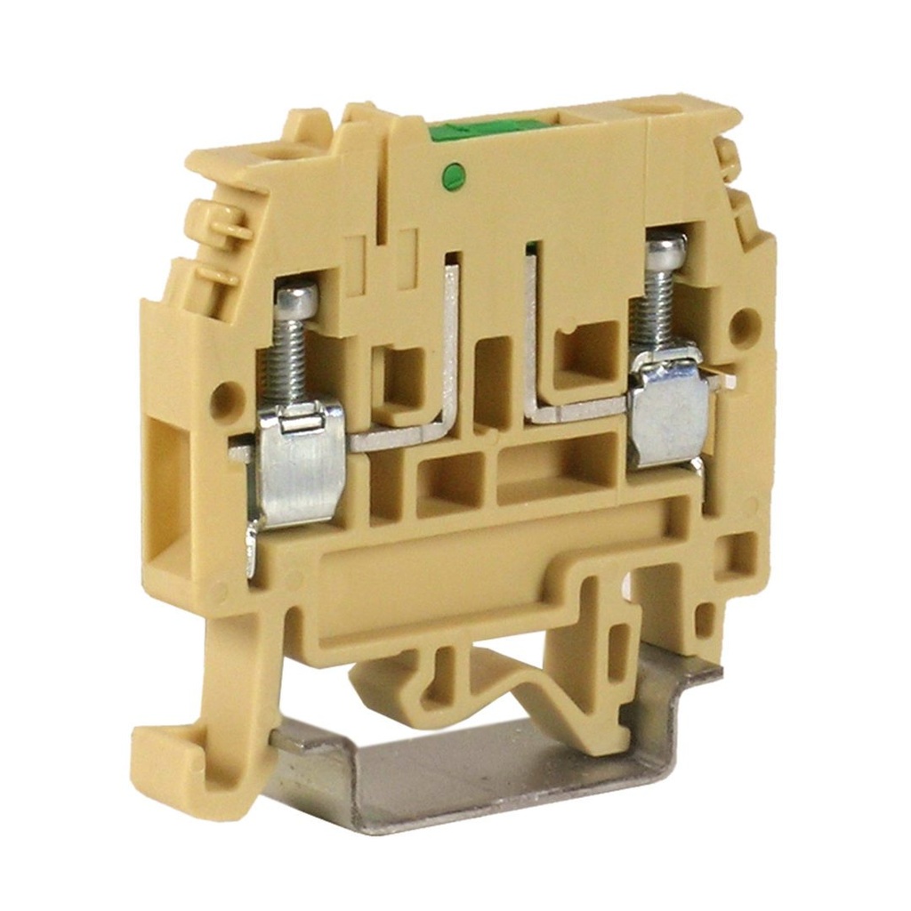 Screw Clamp Connection Knife Disconnect DIN Rail Mounted Terminal Block, 24-10 AWG