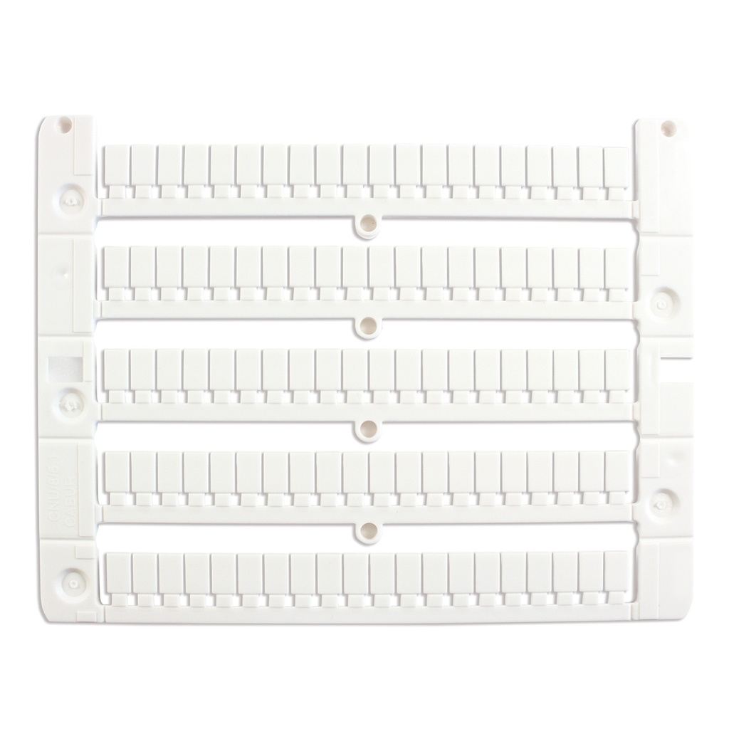Universal Terminal Block Markers, 4.5x8mm,  5.2mm spacing, 100 Markers per Card