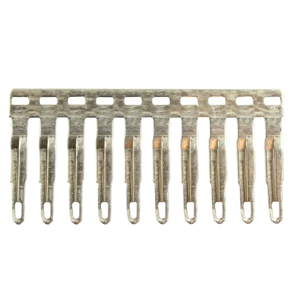 Easy Bridge Push-In Uninsulated Jumper for 12mm pitch terminal blocks, 10 position