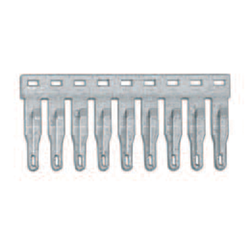 DIN Rail Mount Relay Internal Jumper, 42 position, 6mm pitch