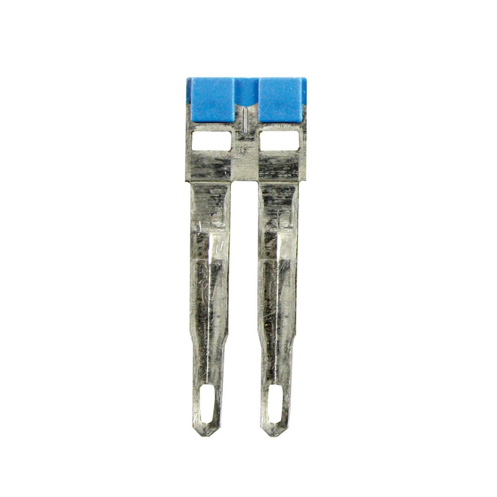 Push-In Easy Bridge Plus Insulated Jumpers, for 5.2mm pitch terminal blocks, Blue,2 position