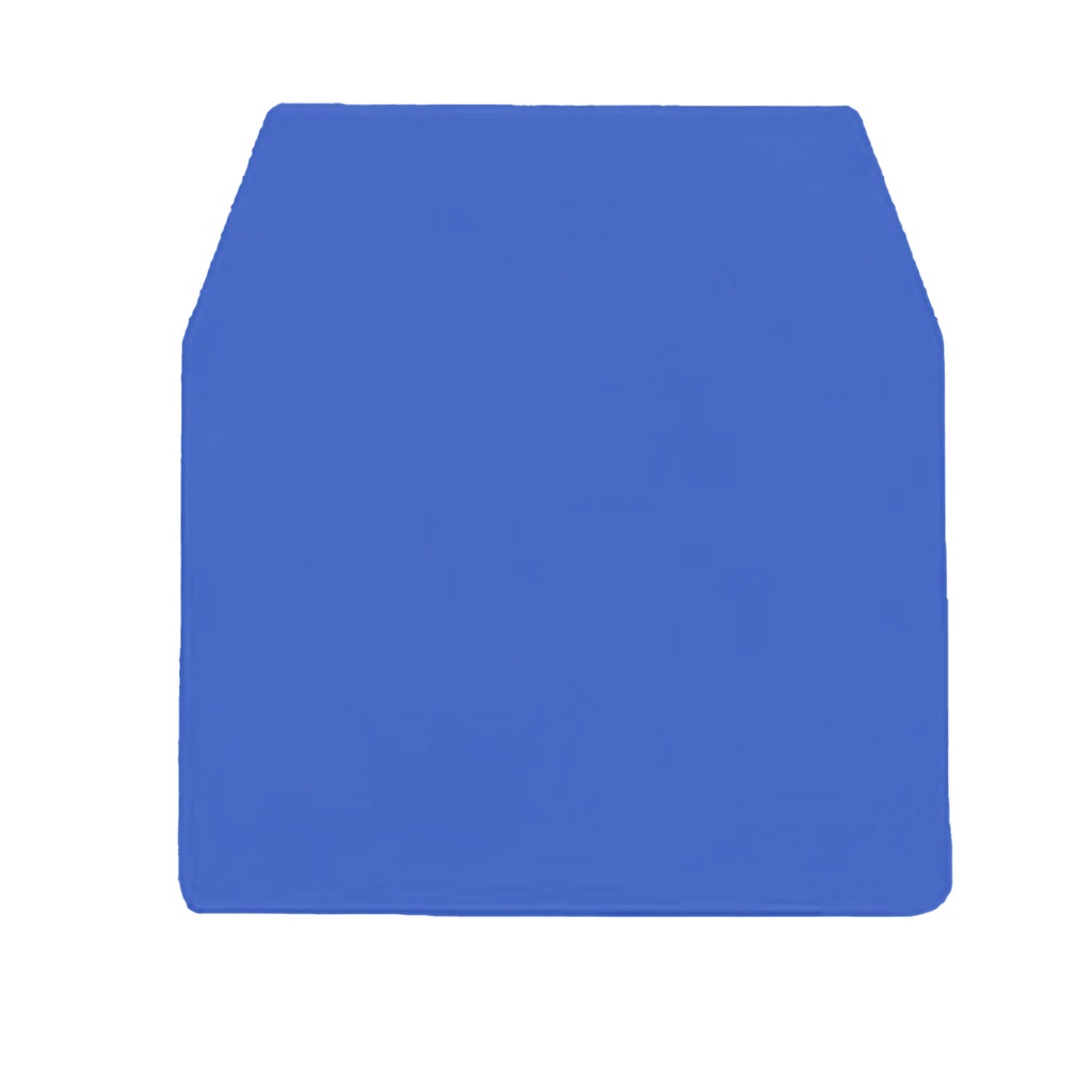 DIN Rail Mounted Terminal Block End Cover, (Ex)i, RN.1-4(Ex)i Blue