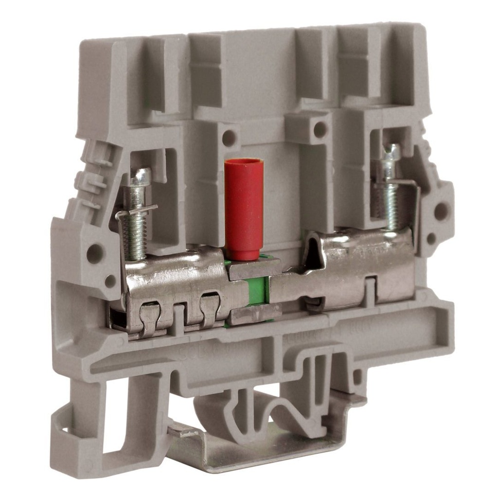 Sliding Link, Disconnect Terminal Block, DIN Rail Mount, 20-8 AWG, Gray Housing