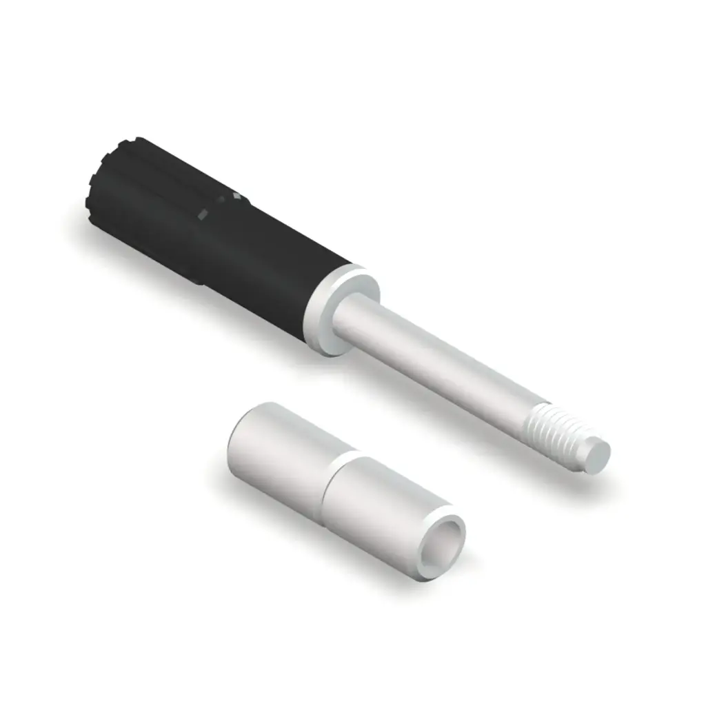 Short Circuit Sleeve with test socket screw for SCB.6 terminal blocks, Black