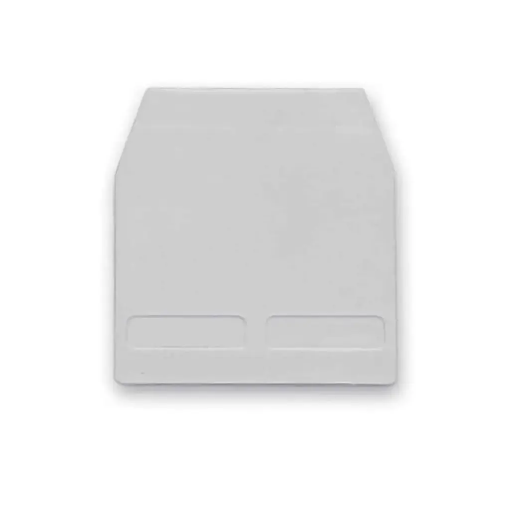 DIN Rail Mounted Terminal Block End Cover, SCB.10, Gray
